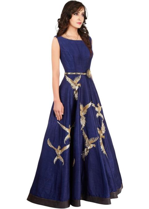 Raw Silk Gown