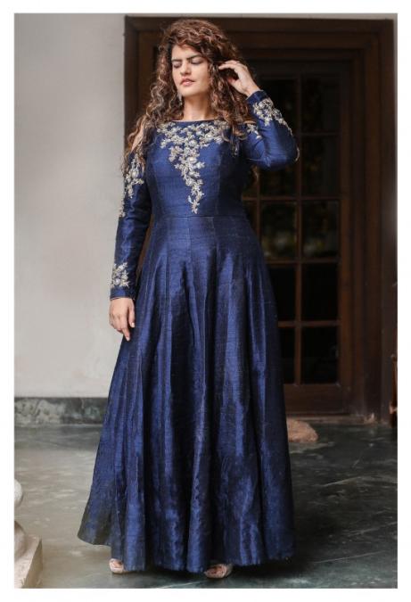 Raw Silk Gown